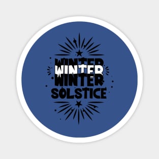 Winter Solstice December 21 Hello Winter Yuletide Magnet